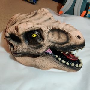 Jurassic world T-Rex dinosaur latex mask Halloween
